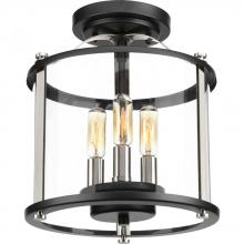  P550011-031 - Squire Collection Three-Light Semi-Flush Convertible