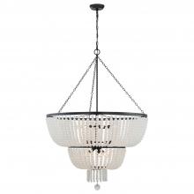 Crystorama 612-MK - Rylee 12 Light Matte Black Chandelier