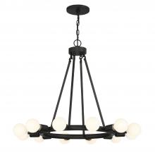  9045-BK - Dakota 12 Light Black Chandelier