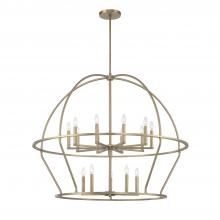  ABB-3029-VG - Abbott 15 Light Vibrant Gold Chandelier