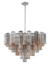  ADD-316-CH-AU - Addis 16 Light Polished Chrome Chandelier