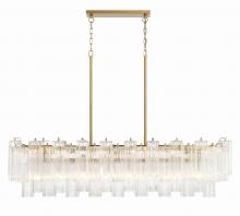  ADD-317-AG-CL - Addis 14 Light Aged Brass Chandelier