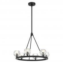  ARA-10264-MK - Aragon 6 Light Matte Black Chandelier