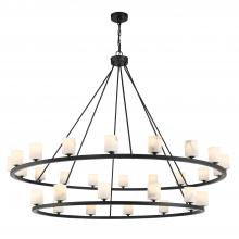  ARA-10269-MK-ST - Aragon 30 Light Matte Black Chandelier