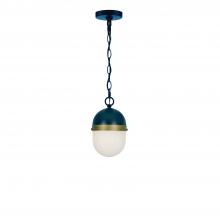  CAP-8506-MK-TG - Brian Patrick Flynn Capsule 3 Light Matte Black + Textured Gold Outdoor Pendant