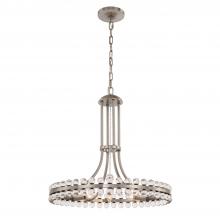  CLO-8898-BN - Clover 8 Light Brushed Nickel Chandelier