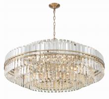  HAY-1409-AG - Hayes 32 Light Aged Brass Chandelier