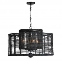  JAY-A5004-MK - Jayna 4 Light Matte Black Chandelier