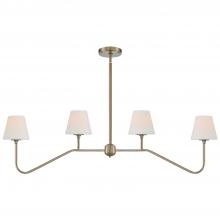  KEE-A3004-VG - Keenan 4 Light Vibrant Gold Chandelier