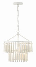  TIA-7100-MT - Tiana 1 Light Matte White Pendant