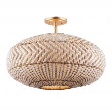  ZAN-9014-SG_CEILING - Zanzibar 4 Light Soft Gold Semi Flush