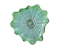  AW13228-D9 - Waterfront Hand Blown Art Glass Wall Art Decor - 9 Inch