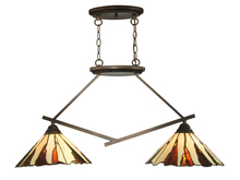  TH12435 - Ripley 2-Light Tiffany Island Fixture