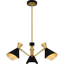  ADN5026MBK - Arden 3-Light Matte Black Chandelier