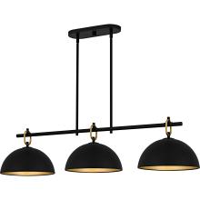  CEO344MBK - Cleo 3-Light Matte Black Linear Chandelier