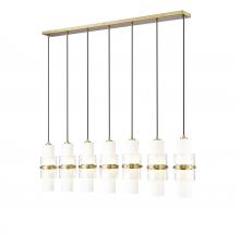  1946P-7L-MGLD - 7 Light Linear Chandelier