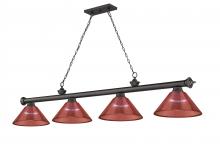  2306-4BRZ-PRD - 4 Light Billiard