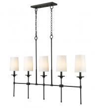  3033-5L-MB - 5 Light Linear Chandelier