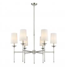  3033-6PN - 6 Light Chandelier