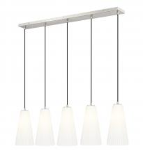  3043P7-5L-BN - 5 Light Linear Chandelier