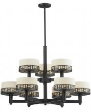  329-9-BRZ - 9 Light Chandelier