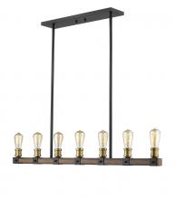  472-7L-RM - 7 Light Linear Chandelier