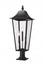  5008PHXLR-533PM-BK - 3 Light Outdoor Pier Mounted Fixture