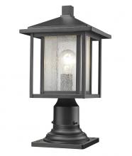  554PHM-533PM-BK - 1 Light Outdoor Pier Mounted Fixture