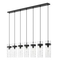  7002P5-7L-MB - 7 Light Linear Chandelier