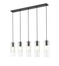  824P-5L-MB - 5 Light Linear Chandelier