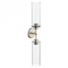 Moen YB1762BN - Brushed Nickel Two Globe Bath Light