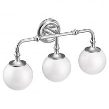 Moen YB0563CH - Chrome Three Globe Bath Light