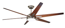  CF915W72BS - 72 IN RAH ECO IN BRUSHED STEEL WITH WALNUT BLADES