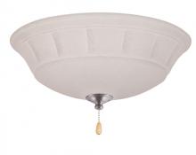  LK141LEDBS - GRANDE WHITE MIST LED LIGHT FIXTURE IN BRUSHED STEEL