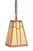 Arroyo Craftsman AH-8AM-BK - 8" asheville hanging pendant