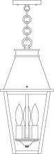 Arroyo Craftsman CRH-8RM-BK - 8" croydon pendant