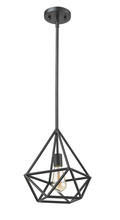 HOMEnhancements 70013 - Vivio Vega 1-Light Cage Pendant - Matte Black