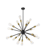  70223 - 18-Light Odyssey Chandelier - Matte Black/Matte Gold