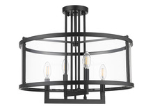  70496 - Ravenna 4-Light Clear Acrylic Dual Mount - MB