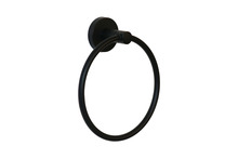  20202 - Modern Round Towel Ring - Matte Black