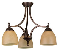  16215 - Austin 3-Light Down Chandelier/Nook - RB