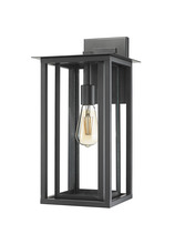  20604 - Labo Small Coach Light - Matte Black - Clear Glass