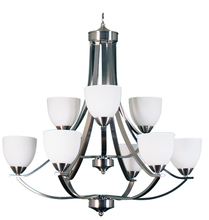  15750 - Victoria 9-Light Chandelier - NK White Glass