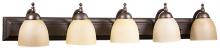  17657 - Austin 5-Light Tea Stained Vanity - RB