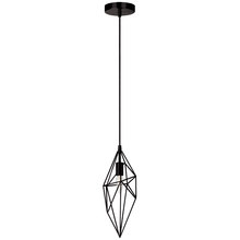  918-1P-BK - 1 Light Incandescent Pendant, Black Finish