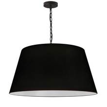  BRY-L-BK-797 - 1LT Brynn Large Pendant, BLK Shade, Black