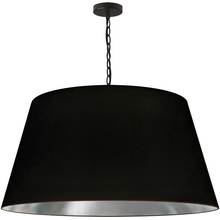  BRY-XL-BK-697 - 1LT Brynn X-Large Pendant, BLK/SV Shade, Black