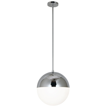  DAY-143P-PC - 3LT Halogen Pendant, PC w/ WH Opal Glass