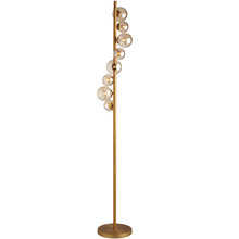  GLA-638F-VB - 8LT Halogen Floor Lamp VB w/ Champagne Glass