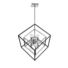  KAP-196P-PC-MB - 6LT Pendant, Polished Chrome & Matte Black Finish